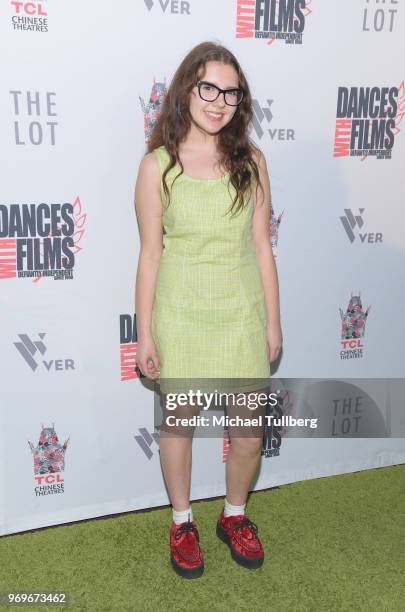 Alina Foley attends the opening night of the 21st Annual Dances With Films Film Festival at TCL Chinese 6 Theatres on June 7, 2018 in Hollywood,...