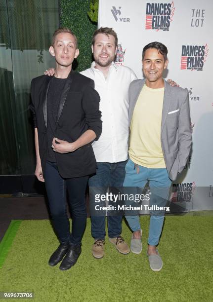 Nate Stoner, Colby Holt and Sam Probst attend the opening night of the 21st Annual Dances With Films Film Festival at TCL Chinese 6 Theatres on June...