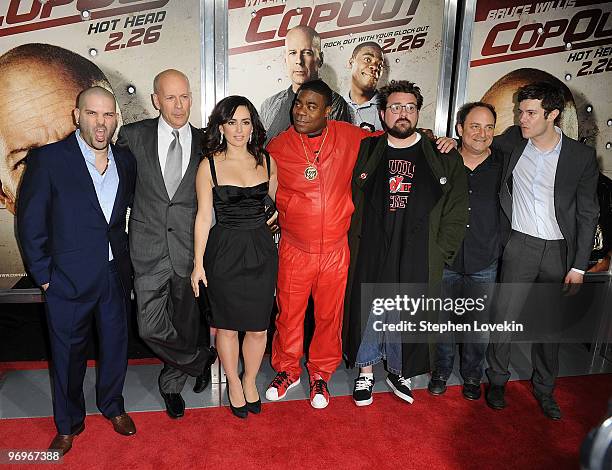 Actor Guillermo Diaz, actor Bruce Willis, actress Ana de la Reguera, actor Tracy Morgan, director Kevin Smith, actor Kevin Pollak and actor Adam...