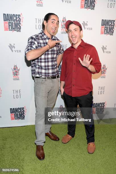 David Maire and Adrian Carey attend the opening night of the 21st Annual Dances With Films Film Festival at TCL Chinese 6 Theatres on June 7, 2018 in...