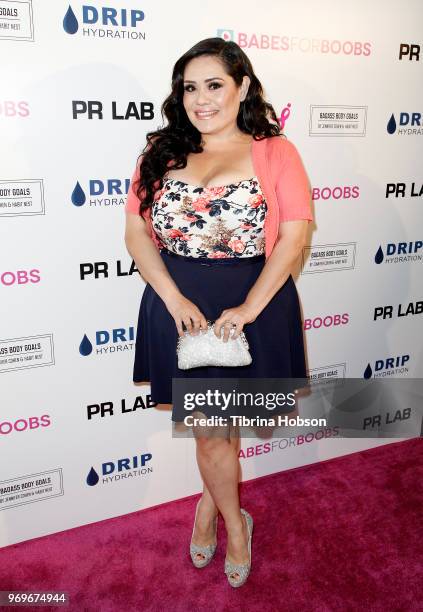 Ana Vergara attends the Babes for Boobs live auction benefiting Susan G. Komen LA at El Rey Theatre on June 7, 2018 in Los Angeles, California.