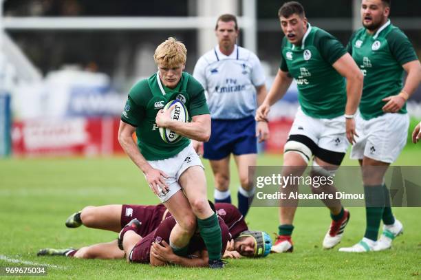 James McCarthy of Ireland during the U20 World Championship match between Ireland and Georgia on June 7, 2018 in Narbonne, France.