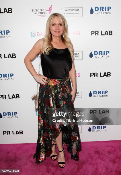 Barbara Alyn Woods attends the Babes for Boobs live auction benefiting Susan G. Komen LA at El Rey Theatre on June 7, 2018 in Los Angeles, California.