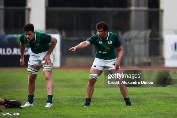 Jack Daly of Ireland during the U20 World Championship match between Ireland and Georgia on June 7, 2018 in Narbonne, France.