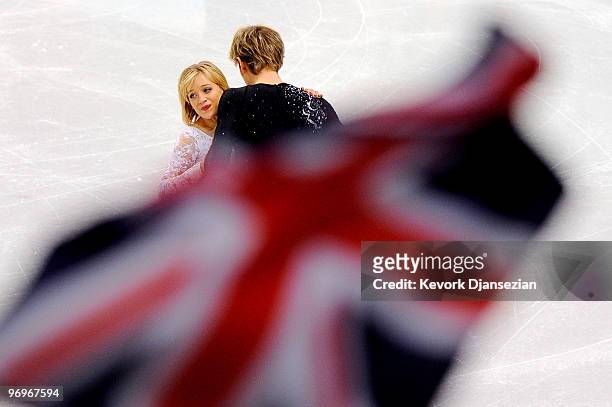 Penny Coomes and Nicholas Buckland of Great Britain compete in the free dance portion of the Ice Dance competition on day 11 of the 2010 Vancouver...
