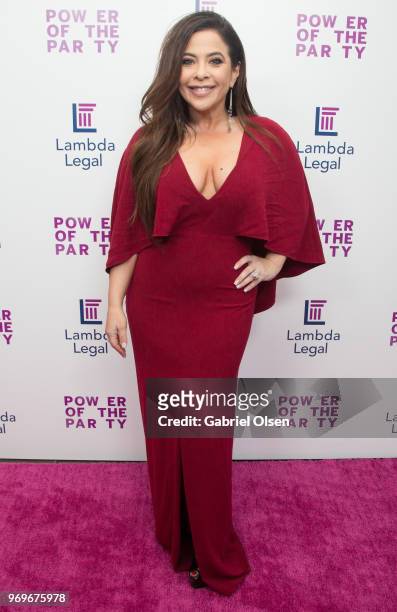 Brooke Lewis arrives for the Lambda Legal West Coast Liberty Awards at SLS Hotel at Beverly Hills on June 7, 2018 in Los Angeles, California.