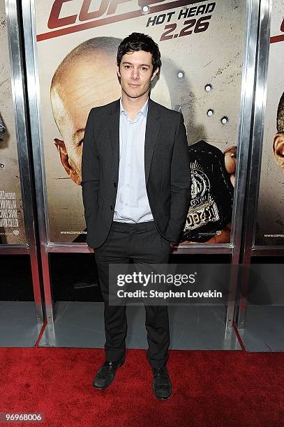 Actor Adam Brody attends the premiere of "Cop Out" at AMC Loews Lincoln Square 13 on February 22, 2010 in New York City.