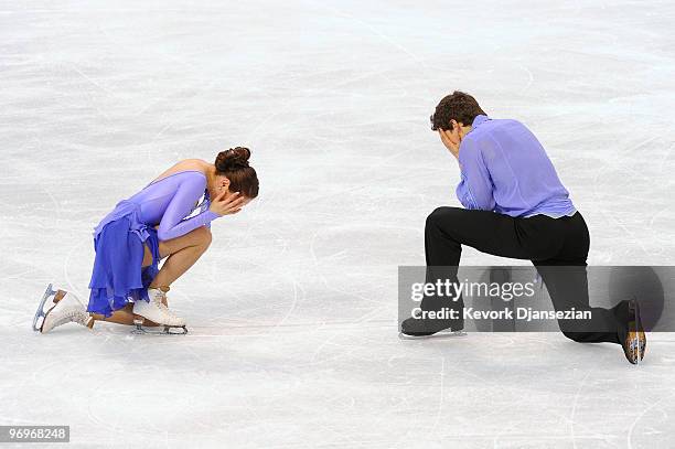 Vanessa Crone and Paul Poirier of Canada compete in the free dance portion of the Ice Dance competition on day 11 of the 2010 Vancouver Winter...