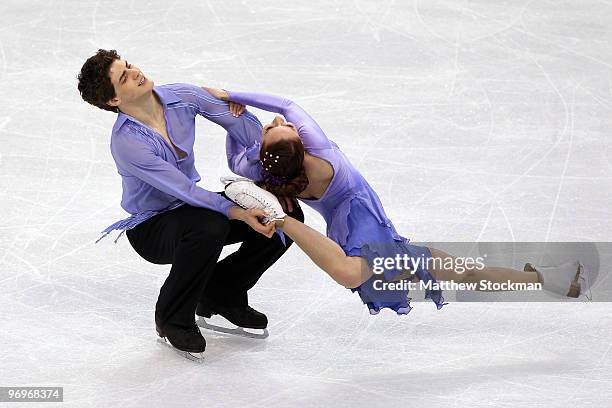 Vanessa Crone and Paul Poirier of Canada compete in the free dance portion of the Ice Dance competition on day 11 of the 2010 Vancouver Winter...