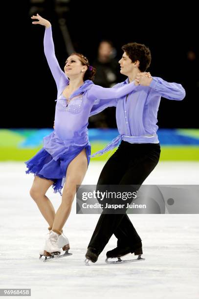 Vanessa Crone and Paul Poirier of Canada compete in the free dance portion of the Ice Dance competition on day 11 of the 2010 Vancouver Winter...