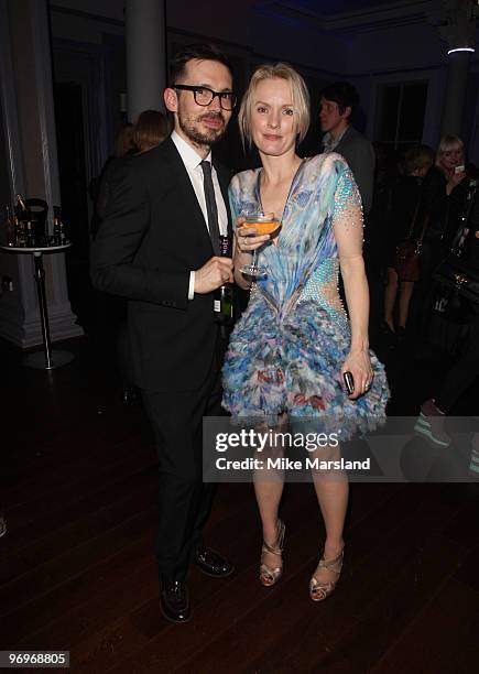 Lorraine Candy and Erdem attend the Afterparty for the ELLE Style Awards at Grand Connaught Rooms on February 22, 2010 in London, England.