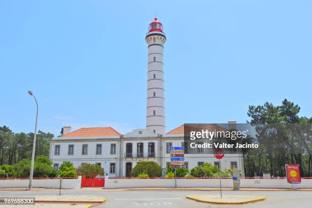 lighthouse in vila real de santo antonio, portugal - ponta da piedade imagens e fotografias de stock