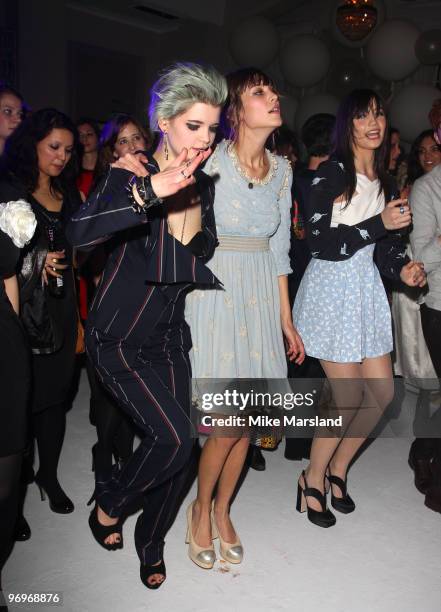 Pixie Geldof, Alexa ChunG and Daisy Lowe attend the Afterparty for the ELLE Style Awards at Grand Connaught Rooms on February 22, 2010 in London,...