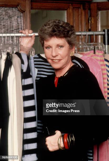Geraldine Stutz, President of Henri Bendel, circa 1983 in New York City.