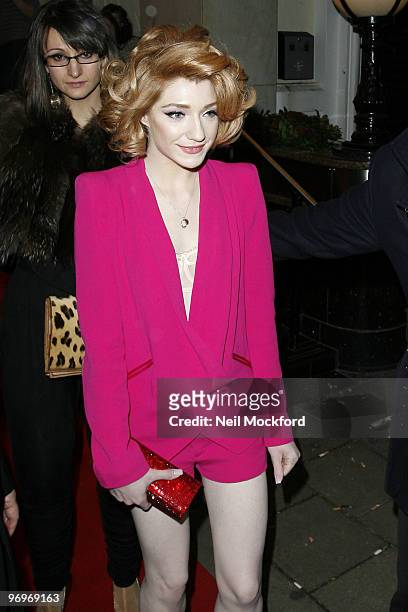 Nicola Roberts Leaving The ELLE Style Awards 2010, at the Grand Connaught Rooms on February 22, 2010 in London, England.