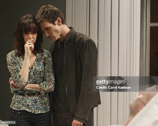 Brittany Allen , Adam Mayfield and Jacob Young in a scene that airs the week of March 1, 2010 on Disney General Entertainment Content via Getty...