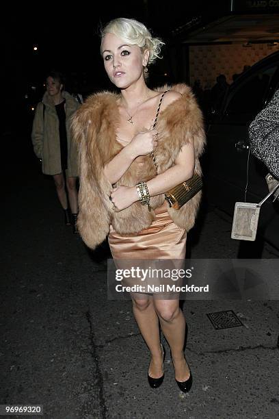 Jaime Winstone Leaving The ELLE Style Awards 2010, at the Grand Connaught Rooms on February 22, 2010 in London, England.