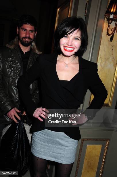 Actress Delphine Chaneac attends the "Le Concert" 2 millions Viewers Celebration Party at the Ritz Club on February 2, 2010 in Paris, France.