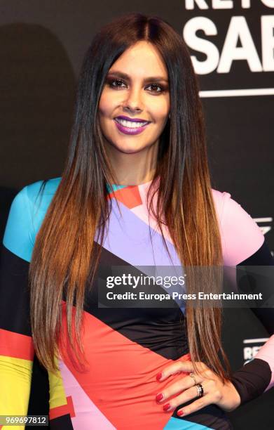 Cristina Pedroche attends Pepsi Max summer campaign presentation at Studio Pradillo on June 7, 2018 in Madrid, Spain.