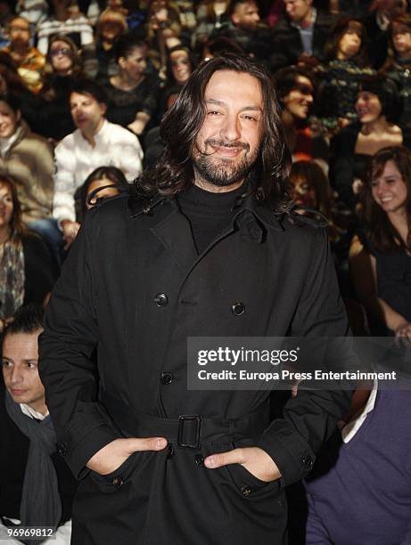 Rafael Amargo attends the Sita Murt show during Cibeles Fashion Week Autumn/Winter 2010 on February 22, 2010 in Madrid, Spain.