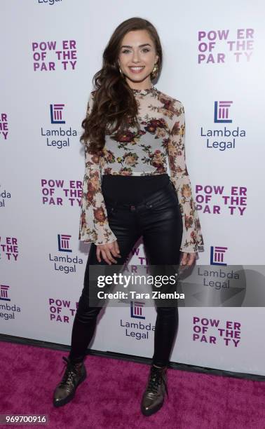 Actress Victoria Konefal attends the Lambda Legal West Coast Liberty Awards at SLS Hotel at Beverly Hills on June 7, 2018 in Los Angeles, California.