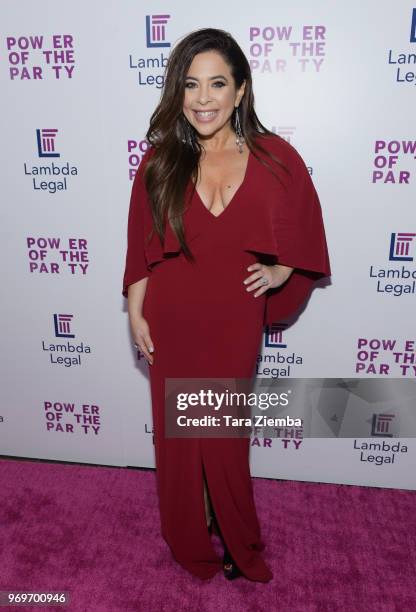 Actress Brooke Lewis attends the Lambda Legal West Coast Liberty Awards at SLS Hotel at Beverly Hills on June 7, 2018 in Los Angeles, California.