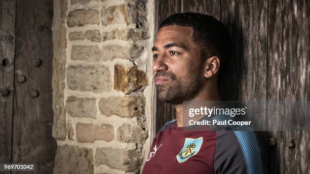 Footballer Aaron Lennon is photographed for the Telegraph on May 11, 2018 in Burnley, England.