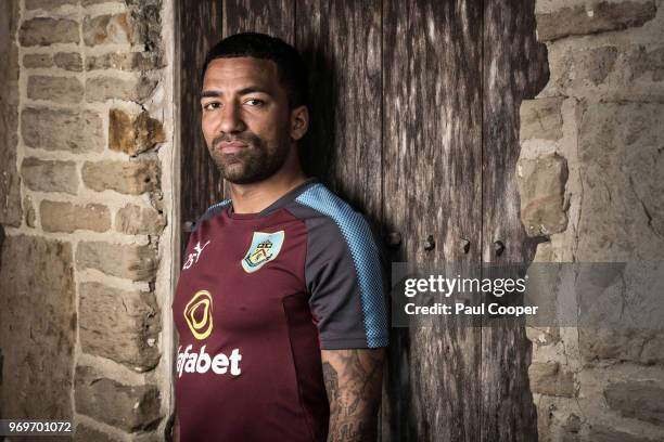 Footballer Aaron Lennon is photographed for the Telegraph on May 11, 2018 in Burnley, England.