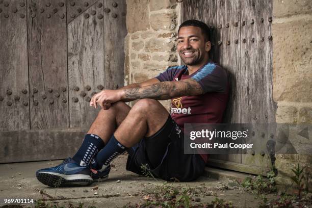 Footballer Aaron Lennon is photographed for the Telegraph on May 11, 2018 in Burnley, England.