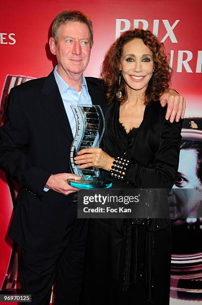 Director Regis Wargnier and actress Marisa Berenson attend the Henri Langlois 2010 Cine Awards at Mairie de Vincennes on February 1, 2010 in Paris,...