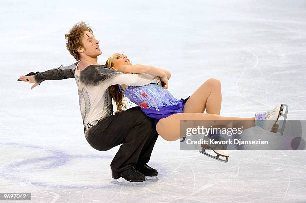 Nathalie Pechalat and Fabian Bourzat of France compete in the free dance portion of the Ice Dance competition on day 11 of the 2010 Vancouver Winter...