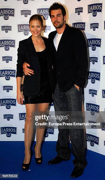 Patricia Montero and Alex Adrover attend the Larios Fashion Calendar launch party on February 22, 2010 in Madrid, Spain.