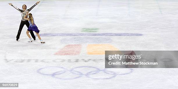 Nathalie Pechalat and Fabian Bourzat of France compete in the free dance portion of the Ice Dance competition on day 11 of the 2010 Vancouver Winter...