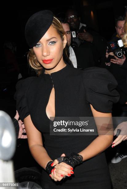 Leona Lewis Leaving The Elle Style Awards 2010 held at Grand Connaught Rooms on February 22, 2010 in London, England.