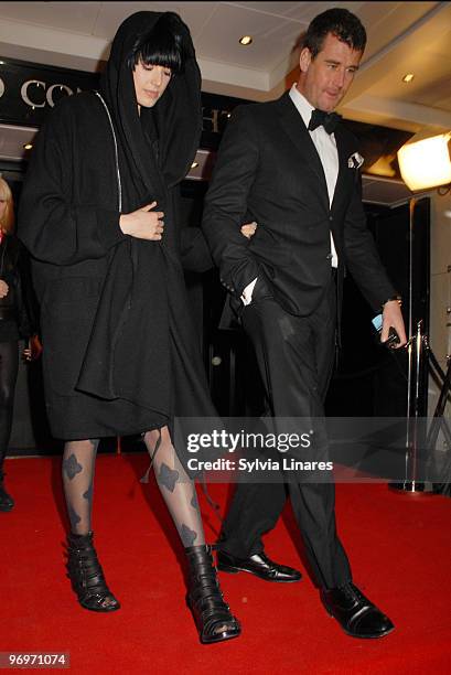 Agyness Deyn Leaving The Elle Style Awards 2010 held at Grand Connaught Rooms on February 22, 2010 in London, England.