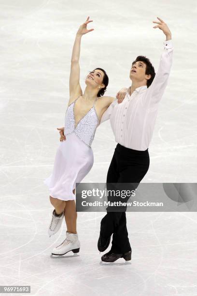 Tessa Virtue and Scott Moir of Canada compete in the free dance portion of the Ice Dance competition on day 11 of the 2010 Vancouver Winter Olympics...