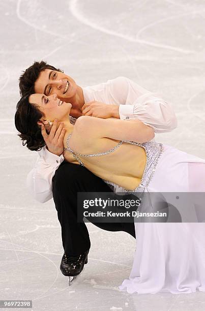 Tessa Virtue and Scott Moir of Canada compete in the free dance portion of the Ice Dance competition on day 11 of the 2010 Vancouver Winter Olympics...