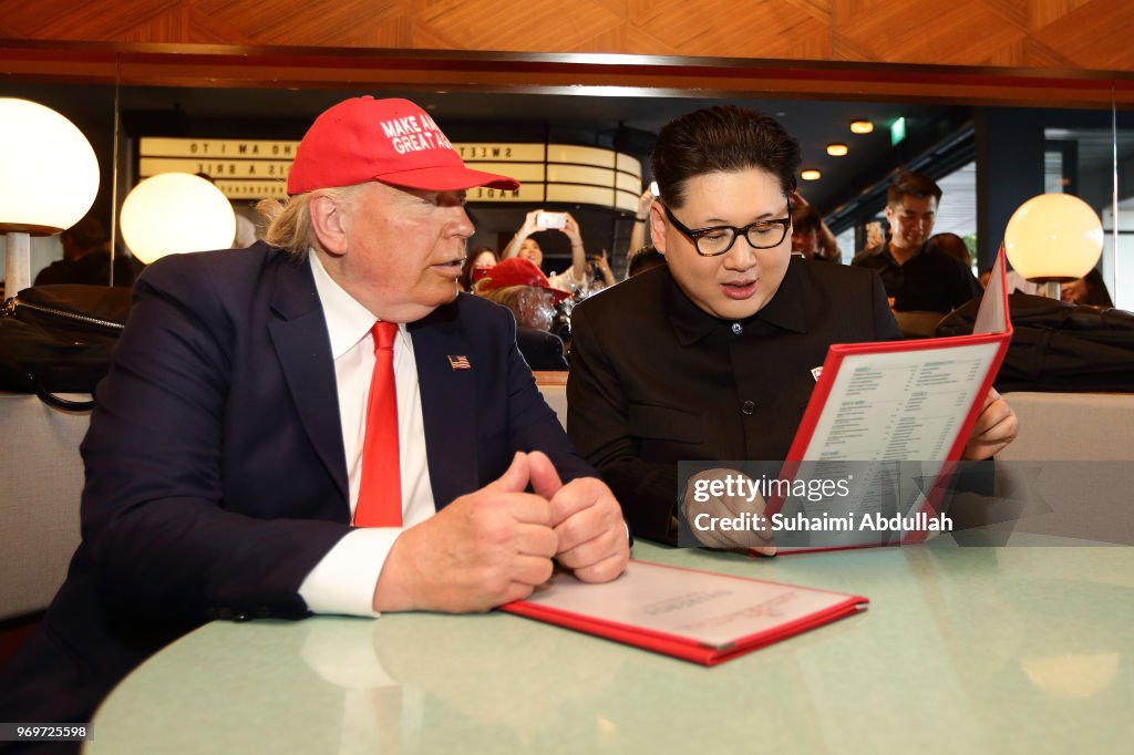 Kim Jong Un And Donald Trump Impersonators Make Appearance In Singapore