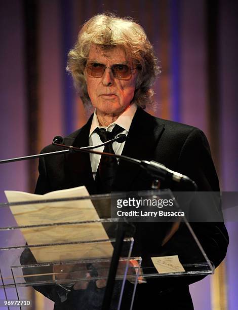 Radio personality Don Imus speaks at the 2010 AFTRA AMEE Awards at The Grand Ballroom at The Plaza Hotel on February 22, 2010 in New York City.