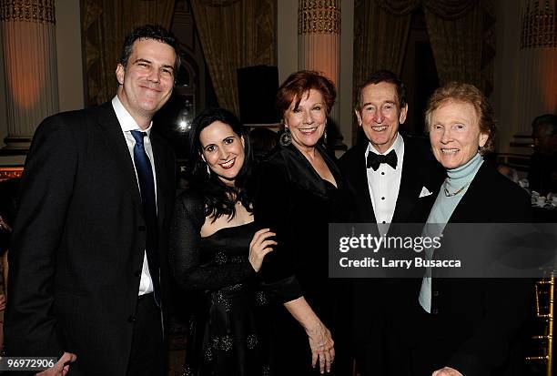 Tom Carpenter, Stephanie D'Abruzzo of Sesame Street, actress/AFTRA National President Roberta Reardon, Bob McGrath of Sesame Street and guest attend...