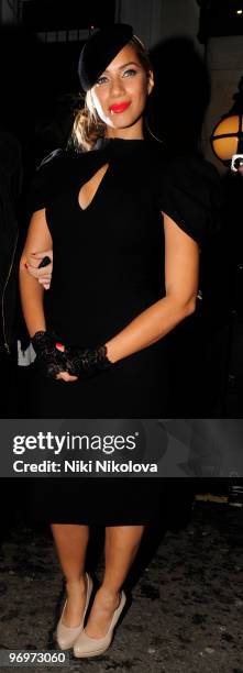 Leona Lewis attends the Elle style awards on February 22, 2010 in London, England.