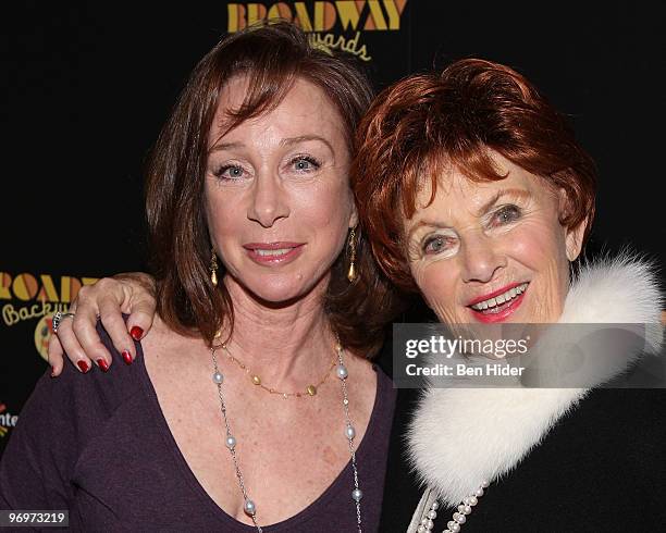 Actresses Sachi Parker and Marion Ross attends the Broadway Backwards 5 concert at the Vivian Beaumont Theatre at Lincoln Center on February 22, 2010...