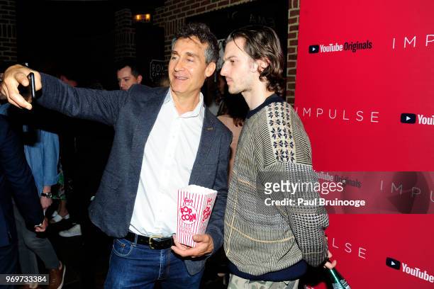 Doug Liman and Peter Vack attend YouTube With The Cinema Society Host A Screening Of "Impulse" at The Roxy Cinema on June 7, 2018 in New York City.