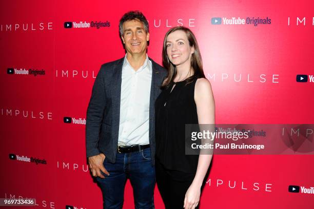 Doug Liman and Alison Winter attend YouTube With The Cinema Society Host A Screening Of "Impulse" at The Roxy Cinema on June 7, 2018 in New York City.