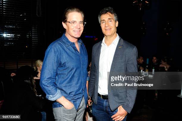 Kyle MacLachlan and Doug Liman attend YouTube With The Cinema Society Host The After Party For "Impulse" at Oyster Bar at The Roxy Cinema on June 7,...