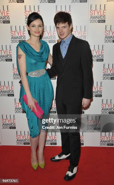 Sophie Ellis-Bextor and husband Richard Jones attends the ELLE Style Awards 2010 at Grand Connaught Rooms on February 22, 2010 in London, England.