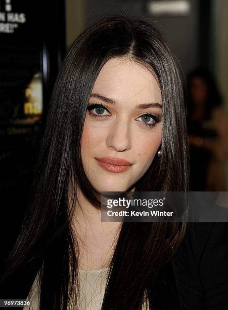 Actress Kat Dennings arrives at the premiere of "Defendor" at the Landmark Theater on February 22, 2010 in Los Angeles, California.