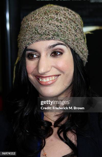 Actress Diva Zappa attends the "Defendor" film premiere at The Landmark Theater, Westwood on February 22, 2010 in Westwood, California.