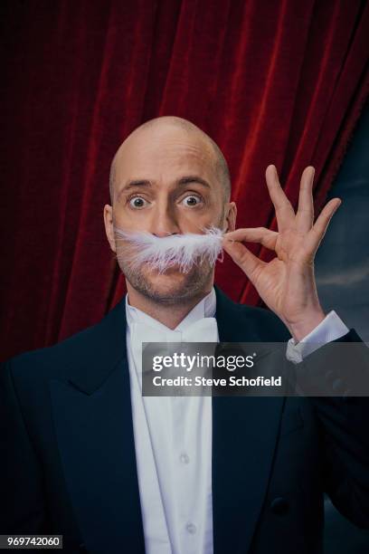 Illusionist Derren Brown is photographed for Event magazine on February 5, 2018 in London, England.