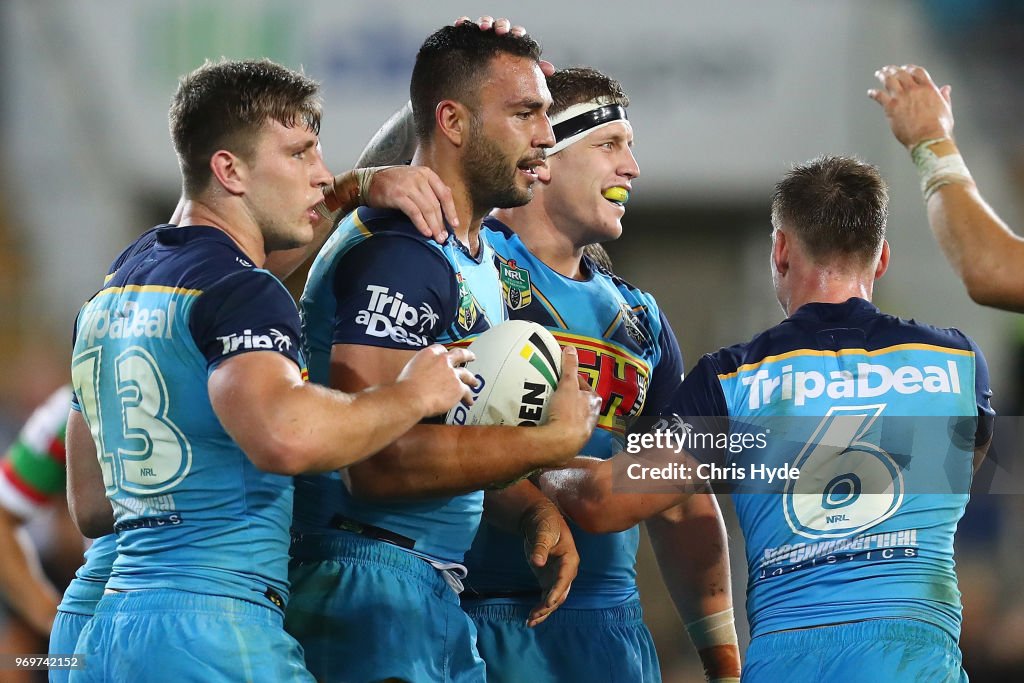NRL Rd 14 - Titans v Rabbitohs